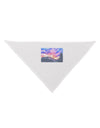 Colorado Rainbow Sunset Watercolor Dog Bandana 26-Dog Bandana-TooLoud-White-One-Size-Fits-Most-Davson Sales