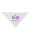 Owl You Need Is Love - Purple Owls Dog Bandana 26 by TooLoud-Dog Bandana-TooLoud-White-One-Size-Fits-Most-Davson Sales