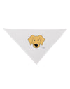 Cute Golden Retriever Dog Dog Bandana 26 by TooLoud-Dog Bandana-TooLoud-White-One-Size-Fits-Most-Davson Sales