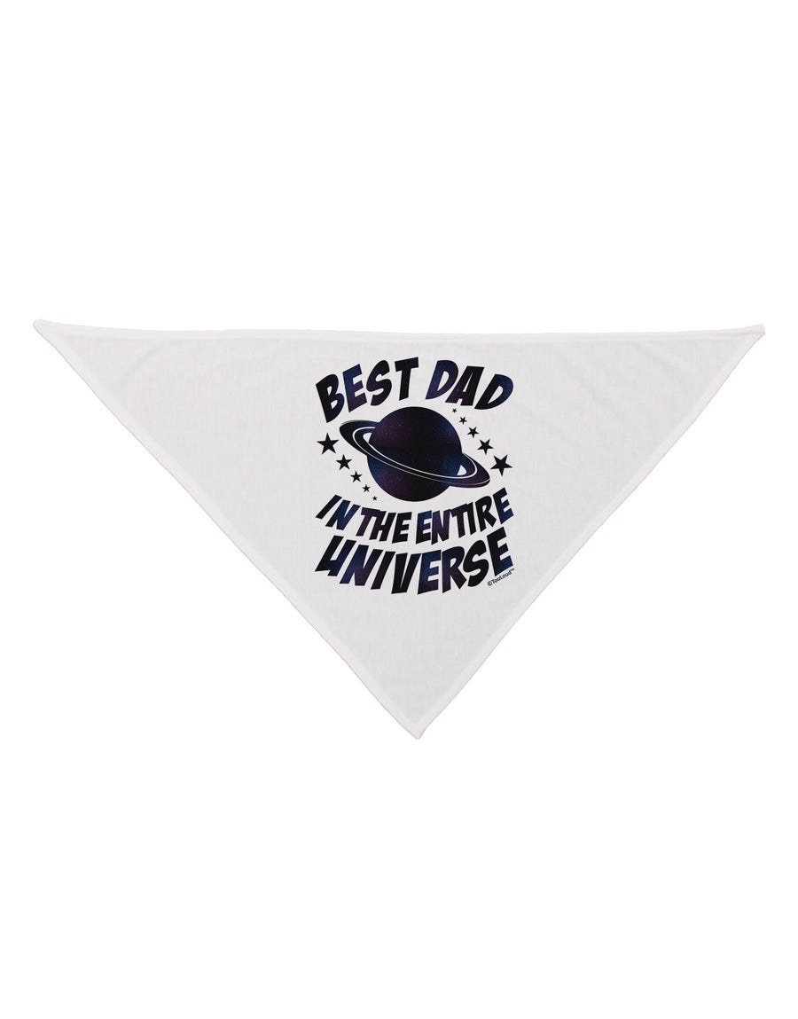 Best Dad in the Entire Universe - Galaxy Print Dog Bandana 26-Dog Bandana-TooLoud-White-One-Size-Fits-Most-Davson Sales