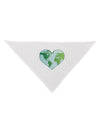TooLoud World Globe Heart Dog Bandana 26-Dog Bandana-TooLoud-White-One-Size-Fits-Most-Davson Sales