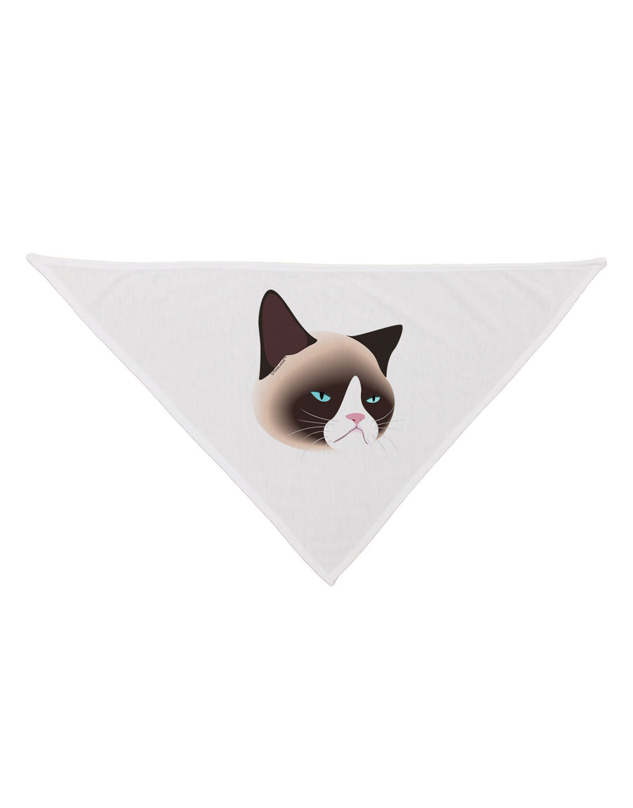 Cute Disgruntled Siamese Cat Dog Bandana 26-Dog Bandana-TooLoud-White-One-Size-Fits-Most-Davson Sales