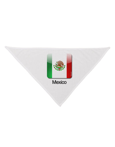 Mexican Flag App Icon - Text Dog Bandana 26 by TooLoud-Dog Bandana-TooLoud-White-One-Size-Fits-Most-Davson Sales