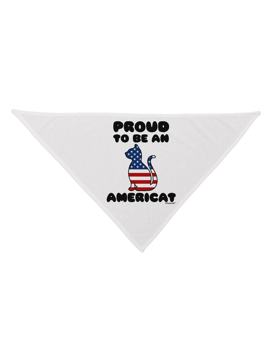 Proud to Be an Americat Dog Bandana 26 by TooLoud-Dog Bandana-TooLoud-White-One-Size-Fits-Most-Davson Sales