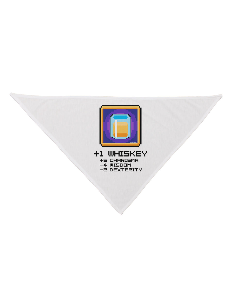 Pixel Whiskey Item Dog Bandana 26"-Dog Bandana-TooLoud-White-One-Size-Fits-Most-Davson Sales