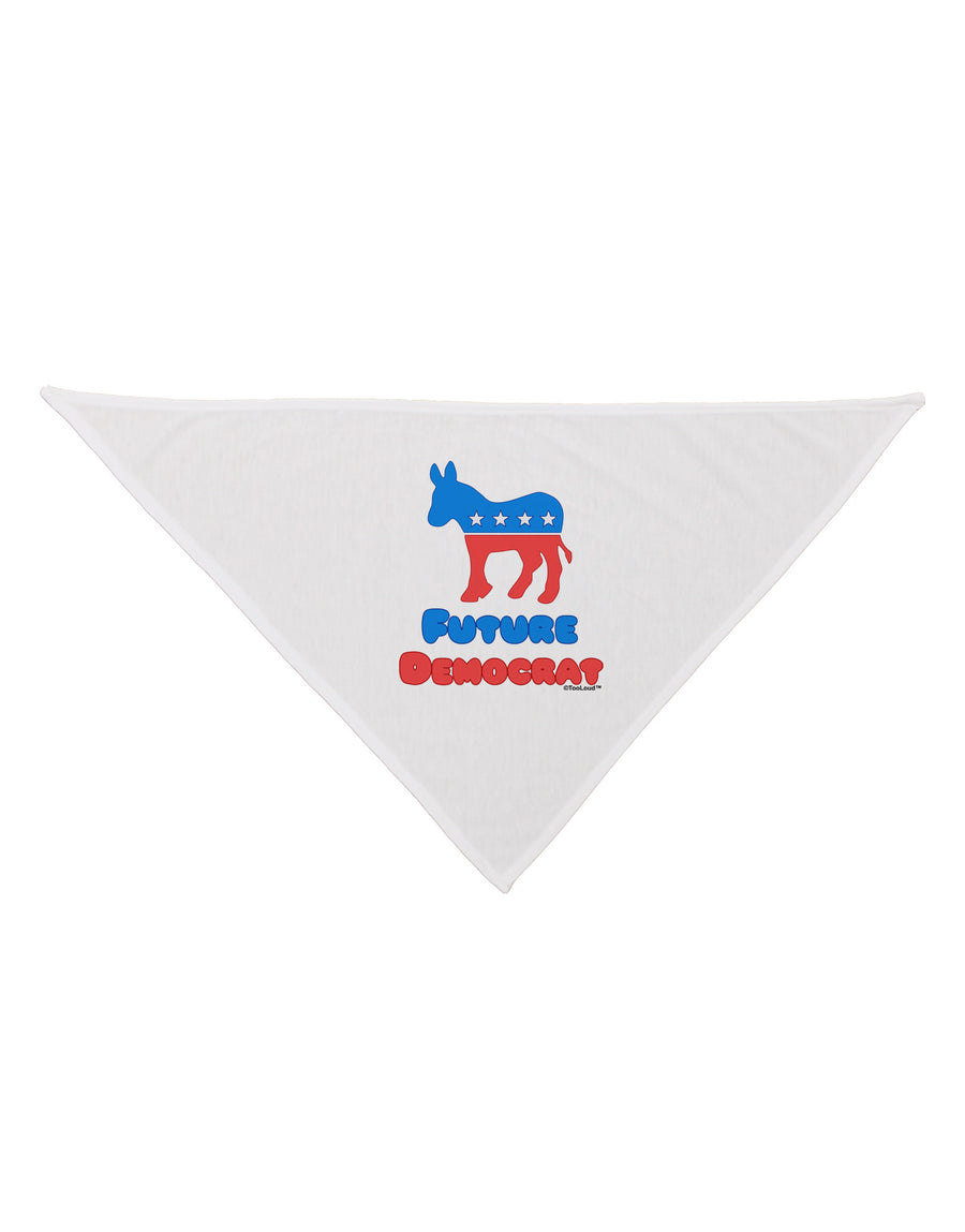 Future Democrat Dog Bandana 26"-Dog Bandana-TooLoud-White-One-Size-Fits-Most-Davson Sales