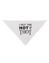 I Put the HOT in THOT Dog Bandana 26-Dog Bandana-TooLoud-White-One-Size-Fits-Most-Davson Sales