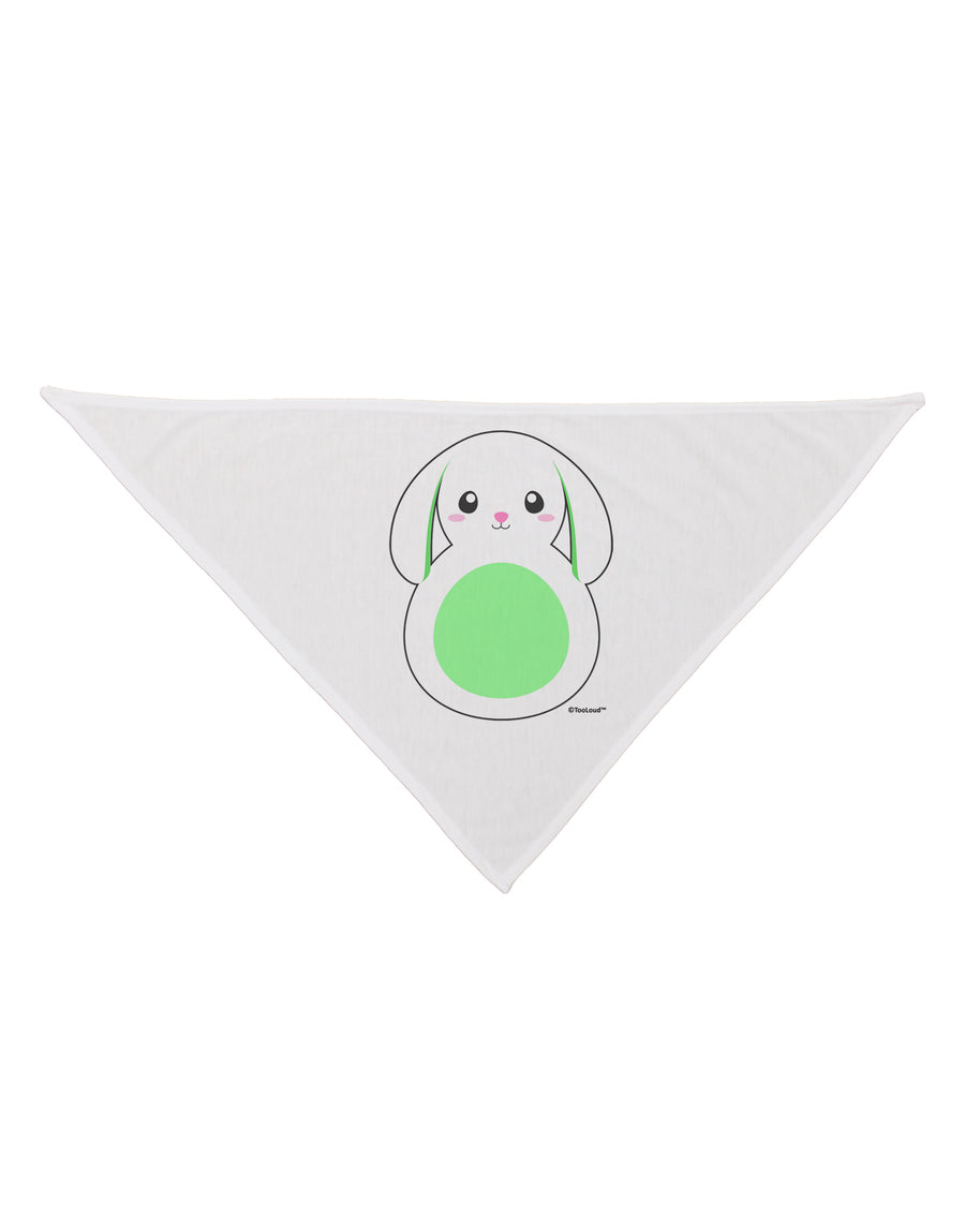 Cute Bunny with Floppy Ears - Green Dog Bandana 26 by TooLoud-Dog Bandana-TooLoud-White-One-Size-Fits-Most-Davson Sales