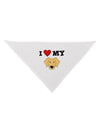 I Heart My - Cute Golden Retriever Dog Dog Bandana 26 by TooLoud-Dog Bandana-TooLoud-White-One-Size-Fits-Most-Davson Sales