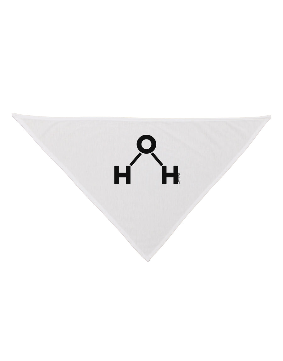 Water Molecule Text Dog Bandana 26 by TooLoud-Dog Bandana-TooLoud-White-One-Size-Fits-Most-Davson Sales