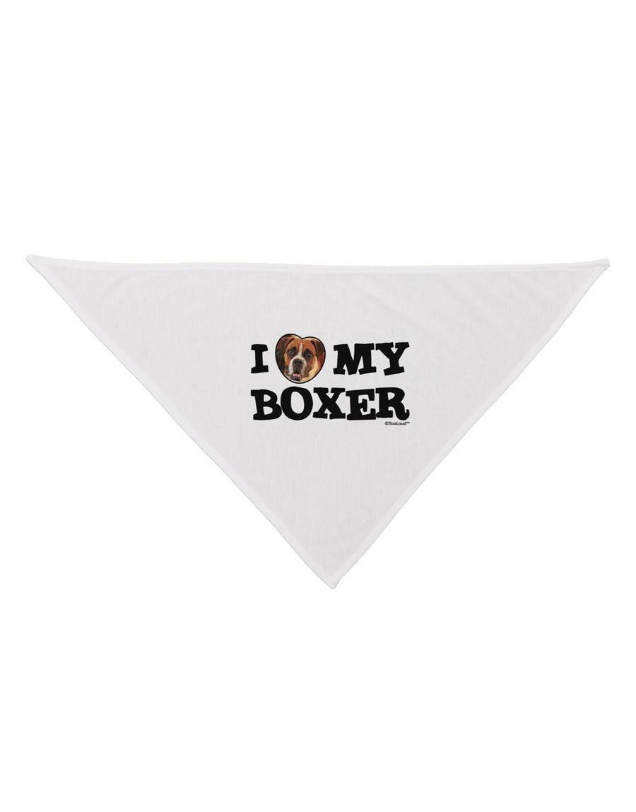 I Heart My Boxer Dog Bandana 26 by TooLoud-Dog Bandana-TooLoud-White-One-Size-Fits-Most-Davson Sales