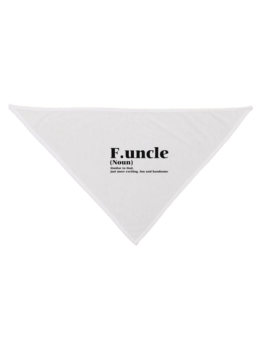 Funcle - Fun Uncle Dog Bandana 26 by TooLoud-TooLoud-White-One-Size-Fits-Most-Davson Sales