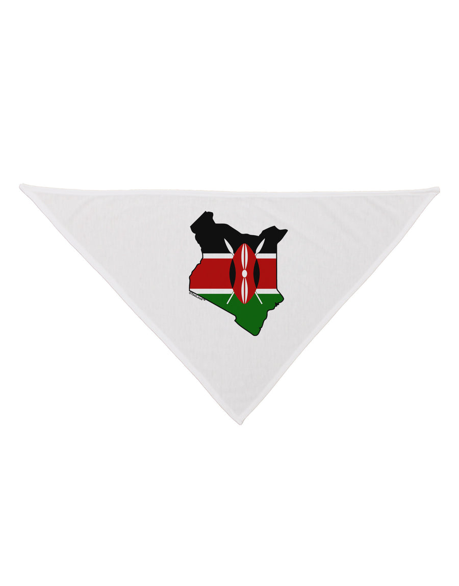 Kenya Flag Silhouette Dog Bandana 26-Dog Bandana-TooLoud-White-One-Size-Fits-Most-Davson Sales