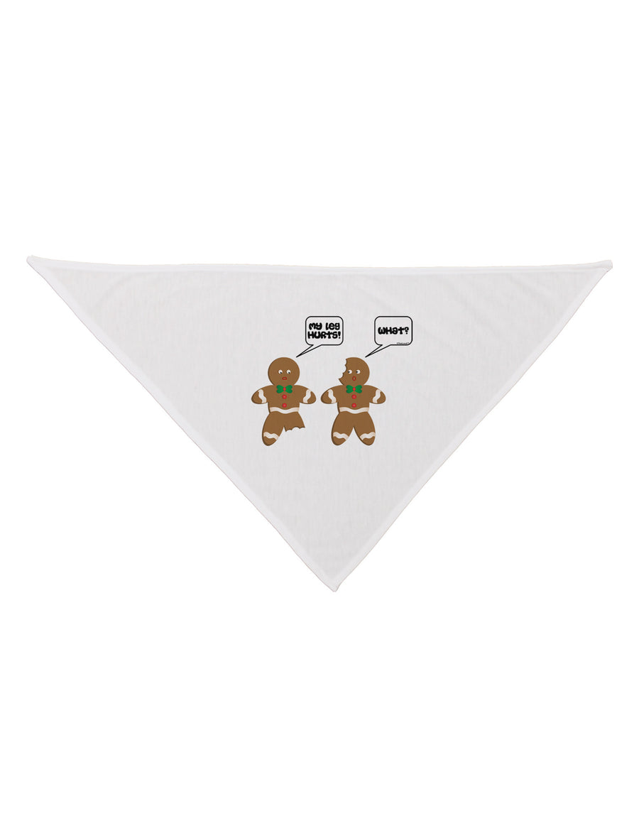 Funny Gingerbread Conversation Christmas Dog Bandana 26-Dog Bandana-TooLoud-White-One-Size-Fits-Most-Davson Sales