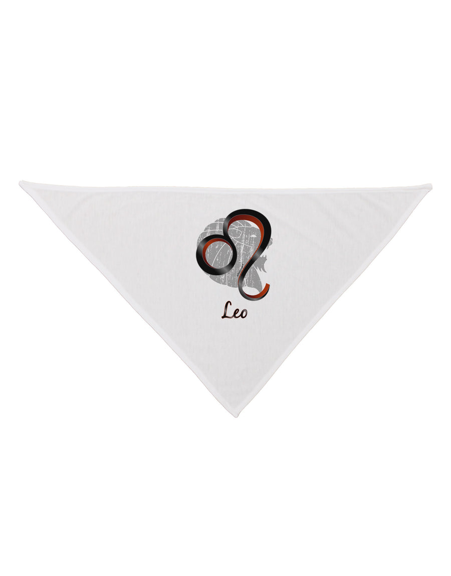 Leo Symbol Dog Bandana 26-Dog Bandana-TooLoud-White-One-Size-Fits-Most-Davson Sales