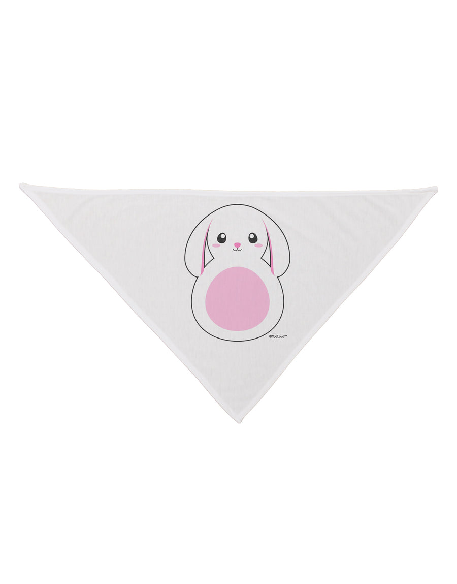 Cute Bunny with Floppy Ears - Pink Dog Bandana 26 by TooLoud-Dog Bandana-TooLoud-White-One-Size-Fits-Most-Davson Sales