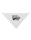 World's Greatest Dad - Sport Style Dog Bandana 26 by TooLoud-Dog Bandana-TooLoud-White-One-Size-Fits-Most-Davson Sales