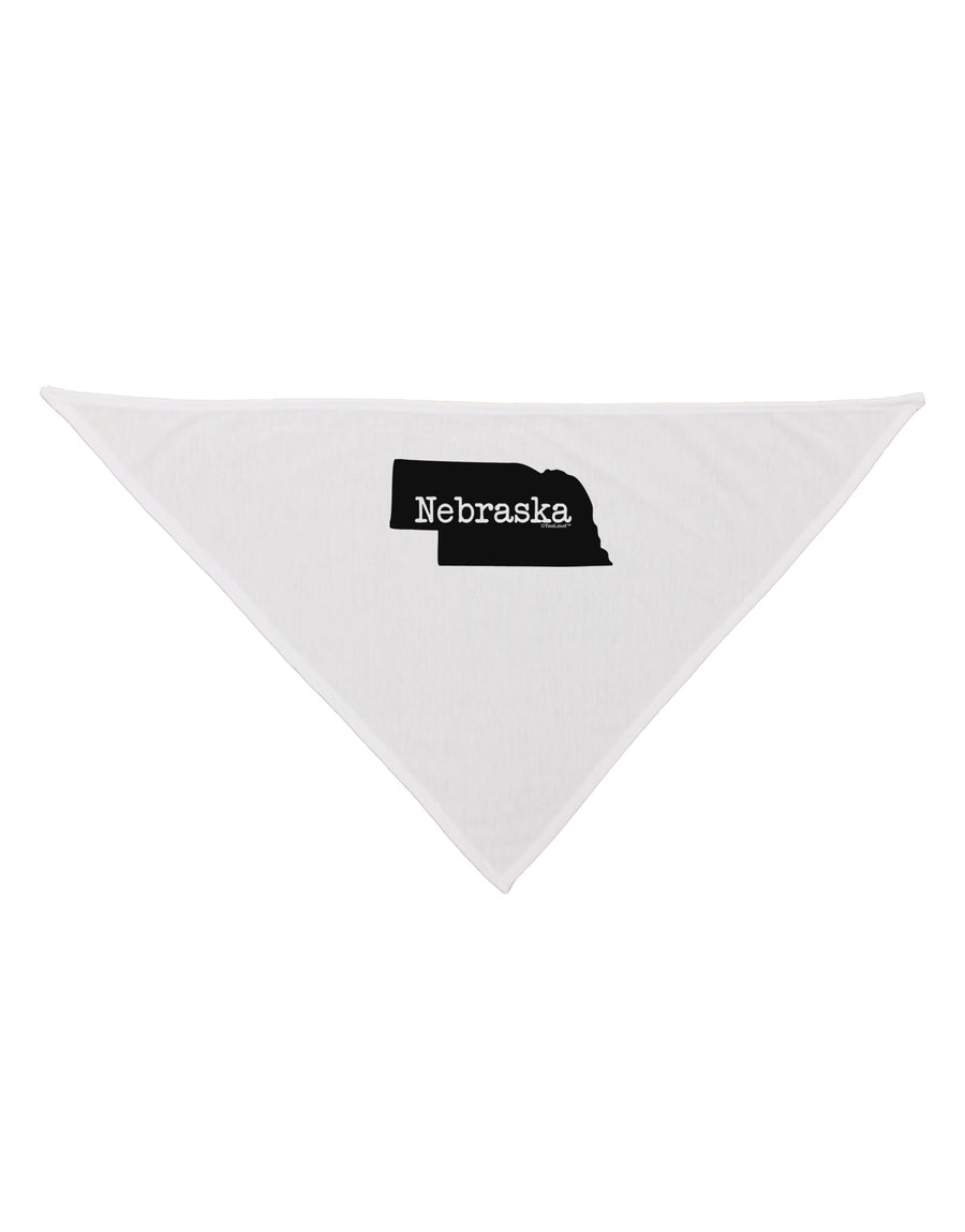 Nebraska - United States Shape Dog Bandana 26 by TooLoud-Dog Bandana-TooLoud-White-One-Size-Fits-Most-Davson Sales