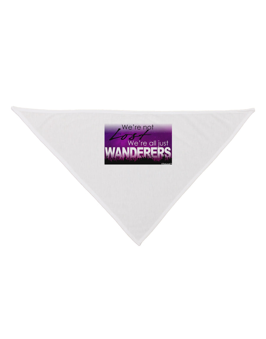 We're All Just Wanderers Dog Bandana 26-Dog Bandana-TooLoud-White-One-Size-Fits-Most-Davson Sales