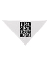 Fiesta Siesta Tequila Repeat Dog Bandana 26 by TooLoud-Dog Bandana-TooLoud-White-One-Size-Fits-Most-Davson Sales