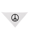 Peace Sign Symbol Dog Bandana 26-Dog Bandana-TooLoud-White-One-Size-Fits-Most-Davson Sales