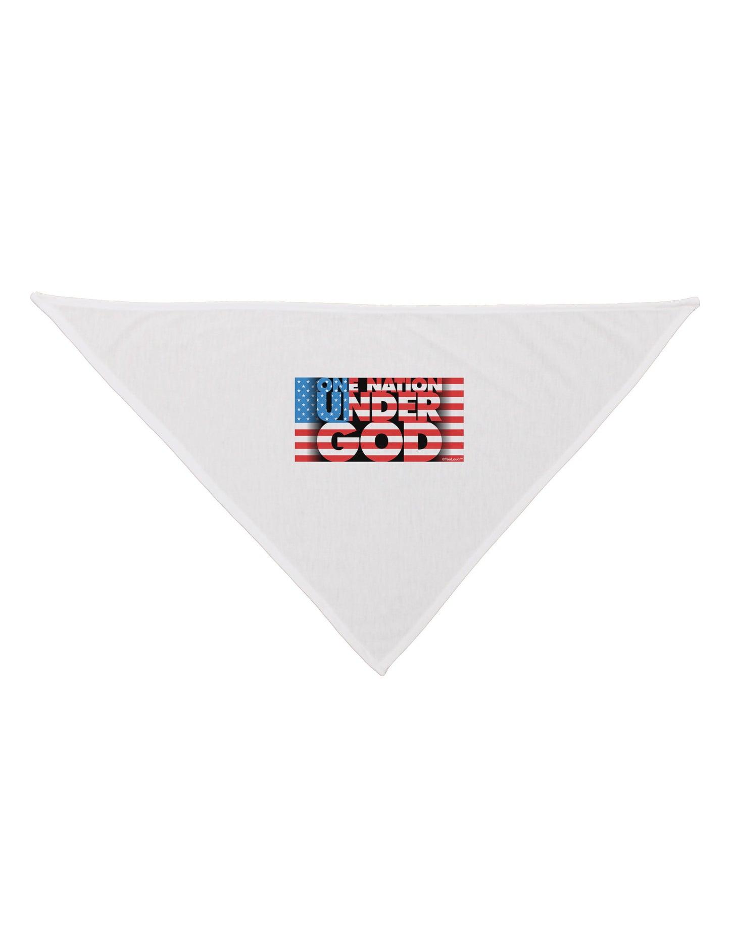 One Nation Under God Dog Bandana 26-Dog Bandana-TooLoud-White-One-Size-Fits-Most-Davson Sales