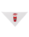 Red Cup Satan Coffee Dog Bandana 26&#x22; by-Dog Bandana-TooLoud-White-One-Size-Fits-Most-Davson Sales