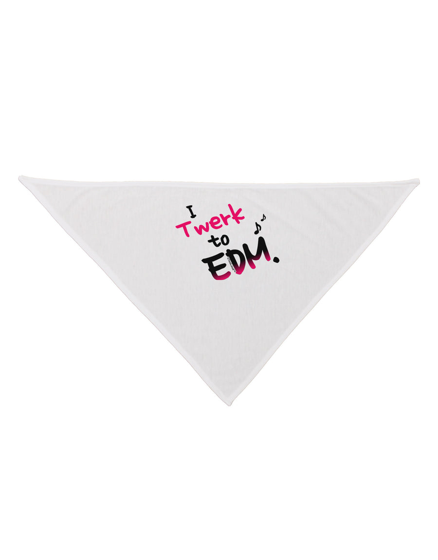 Twerk To EDM Pink Dog Bandana 26-Dog Bandana-TooLoud-White-One-Size-Fits-Most-Davson Sales