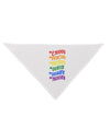 TooLoud Pride Flag Hex Code Dog Bandana 26 Inch-Dog Bandana-TooLoud-White-One-Size-Fits-Most-Davson Sales