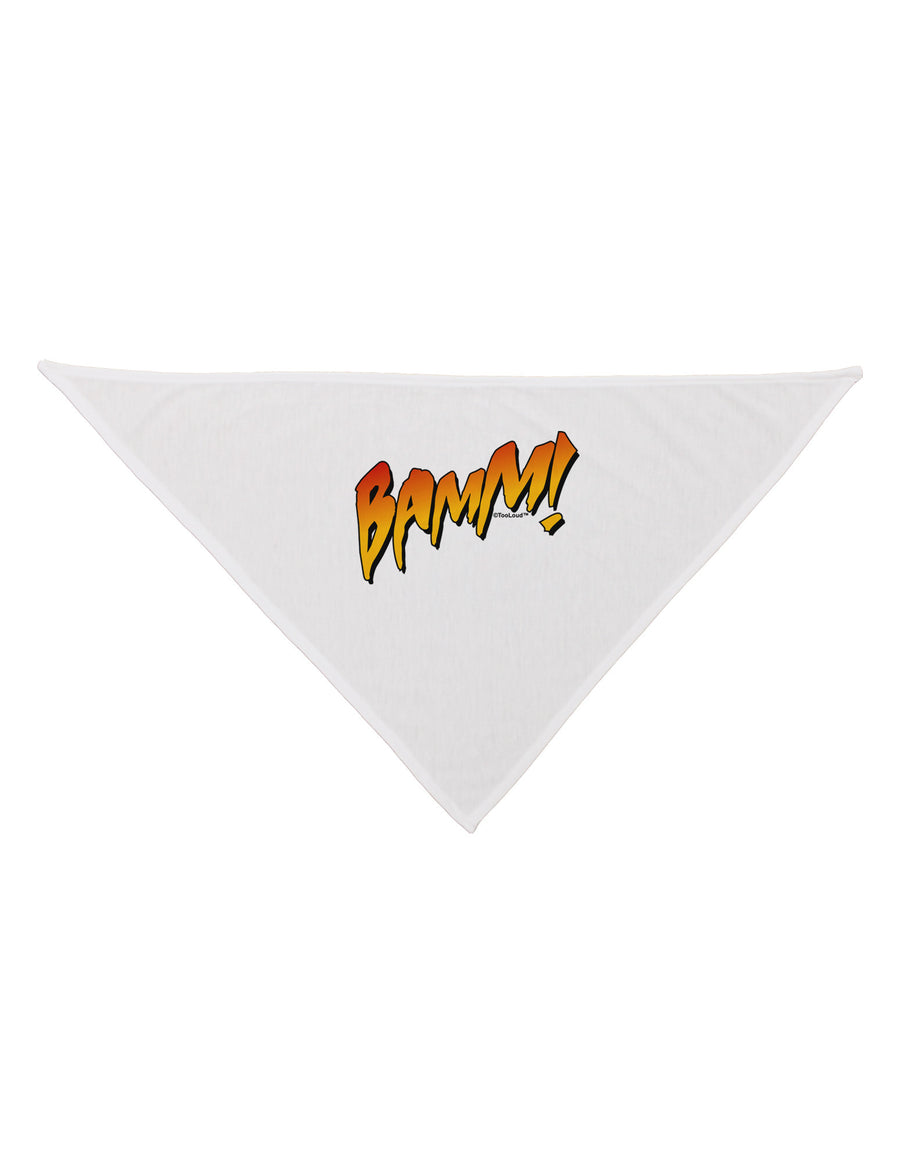 Onomatopoeia BAMM Dog Bandana 26-Dog Bandana-TooLoud-White-One-Size-Fits-Most-Davson Sales