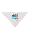 Let's Trade Kandi Dog Bandana 26-Dog Bandana-TooLoud-White-One-Size-Fits-Most-Davson Sales