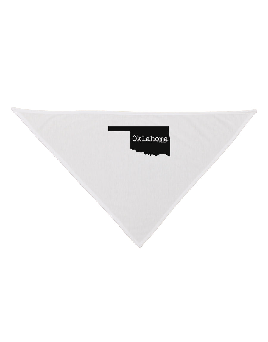 Oklahoma - United States Shape Dog Bandana 26 by TooLoud-Dog Bandana-TooLoud-White-One-Size-Fits-Most-Davson Sales