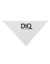 DIQ Wear Logo Dog Bandana 26-Dog Bandana-DIQ Wear-White-One-Size-Fits-Most-Davson Sales