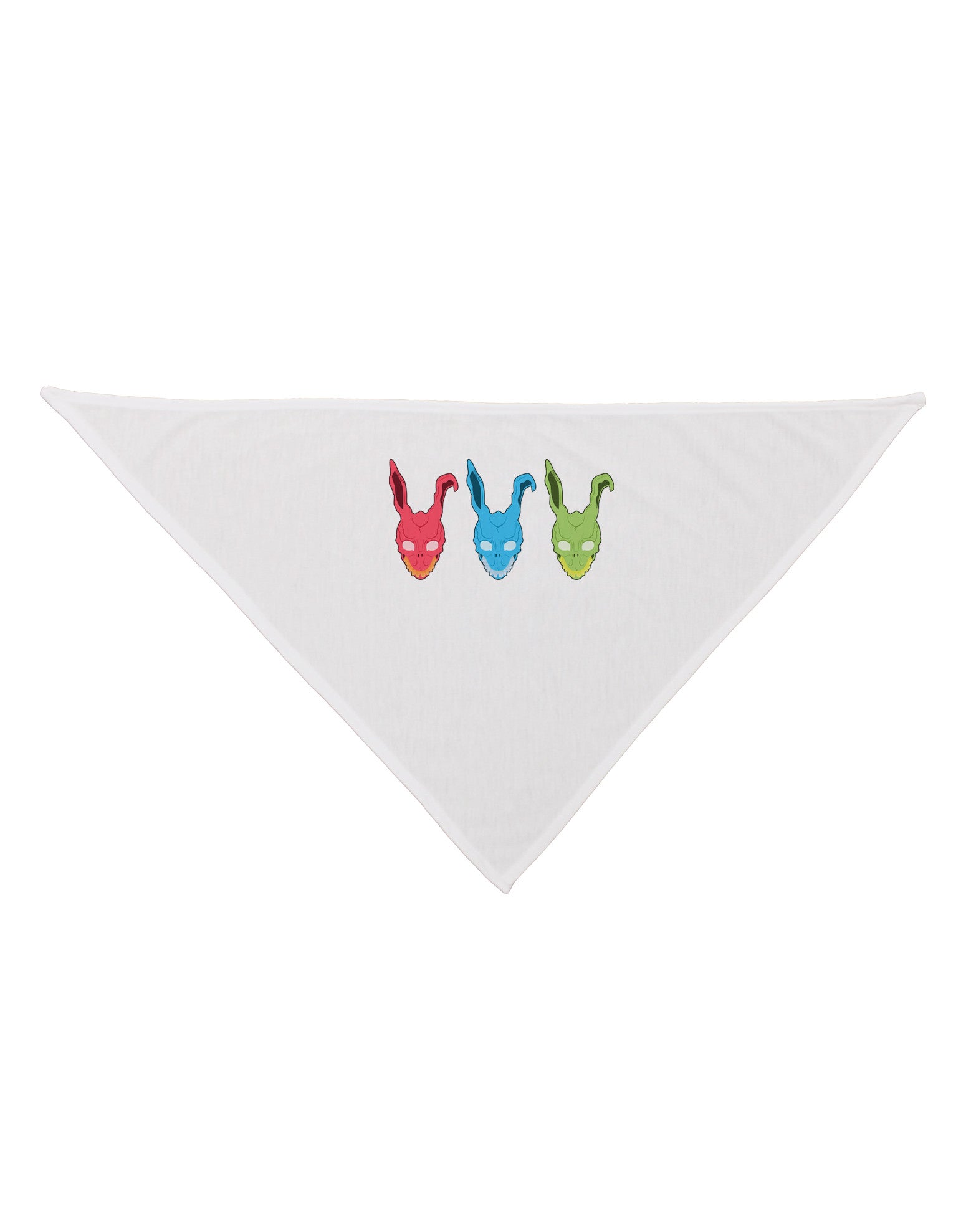 Scary Bunny Tri-color Dog Bandana 26-Dog Bandana-TooLoud-White-One-Size-Fits-Most-Davson Sales