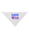 Basic Witch Color Blue Dog Bandana 26-Dog Bandana-TooLoud-White-One-Size-Fits-Most-Davson Sales