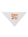 MS - I Am Strong Dog Bandana 26-Dog Bandana-TooLoud-White-One-Size-Fits-Most-Davson Sales