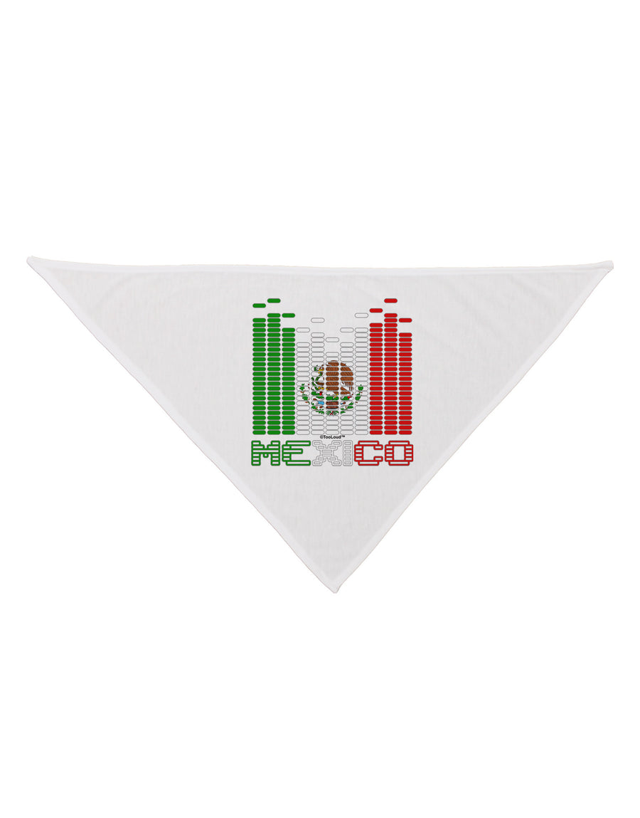 Mexican Flag Levels - Cinco De Mayo Text Dog Bandana 26"-Dog Bandana-TooLoud-White-One-Size-Fits-Most-Davson Sales