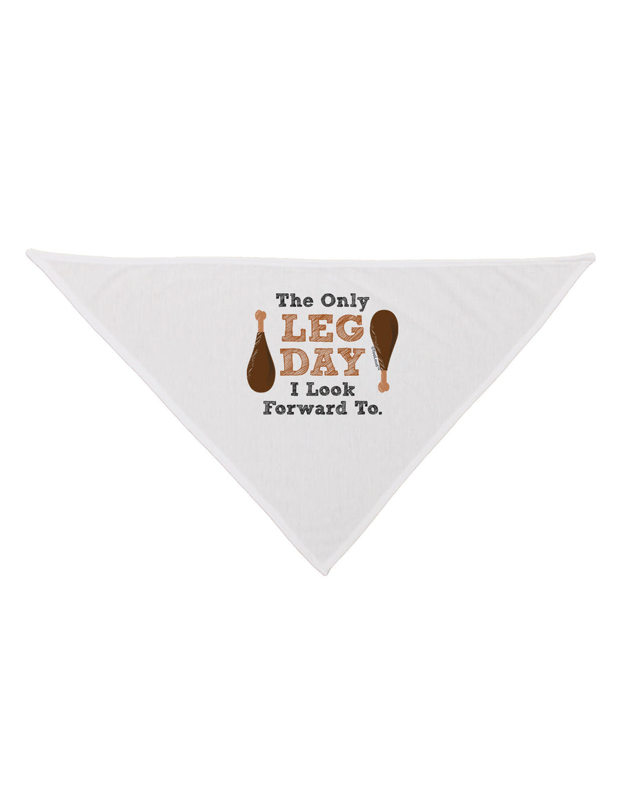 Leg Day - Turkey Leg Dog Bandana 26-Dog Bandana-TooLoud-White-One-Size-Fits-Most-Davson Sales