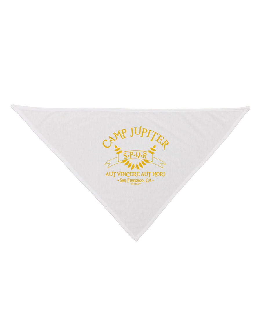 Camp Jupiter - SPQR Banner - Gold Dog Bandana 26 by TooLoud-Dog Bandana-TooLoud-White-One-Size-Fits-Most-Davson Sales