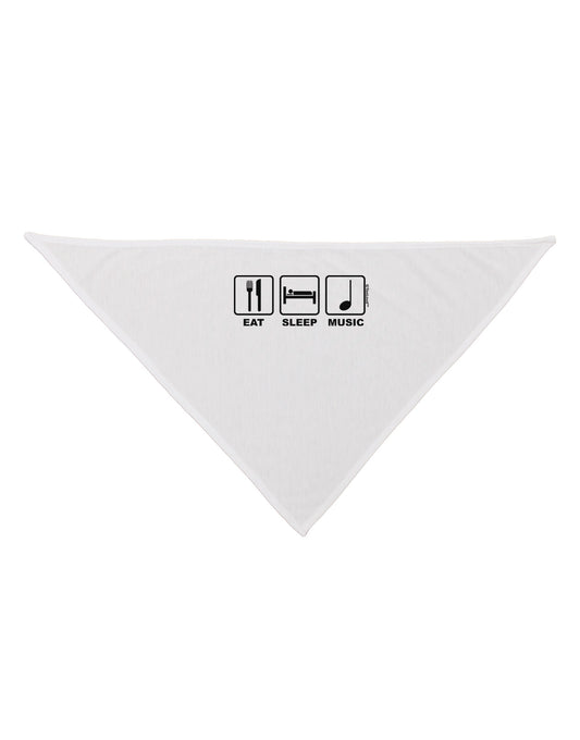 Eat Sleep Music Design Dog Bandana 26 by TooLoud-Dog Bandana-TooLoud-White-One-Size-Fits-Most-Davson Sales