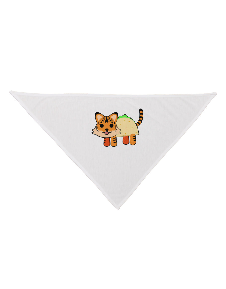 Cute Taco Tiger Dog Bandana 26-Dog Bandana-TooLoud-White-One-Size-Fits-Most-Davson Sales