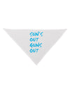 Suns Out Guns Out - Blue Dog Bandana 26-Dog Bandana-TooLoud-White-One-Size-Fits-Most-Davson Sales