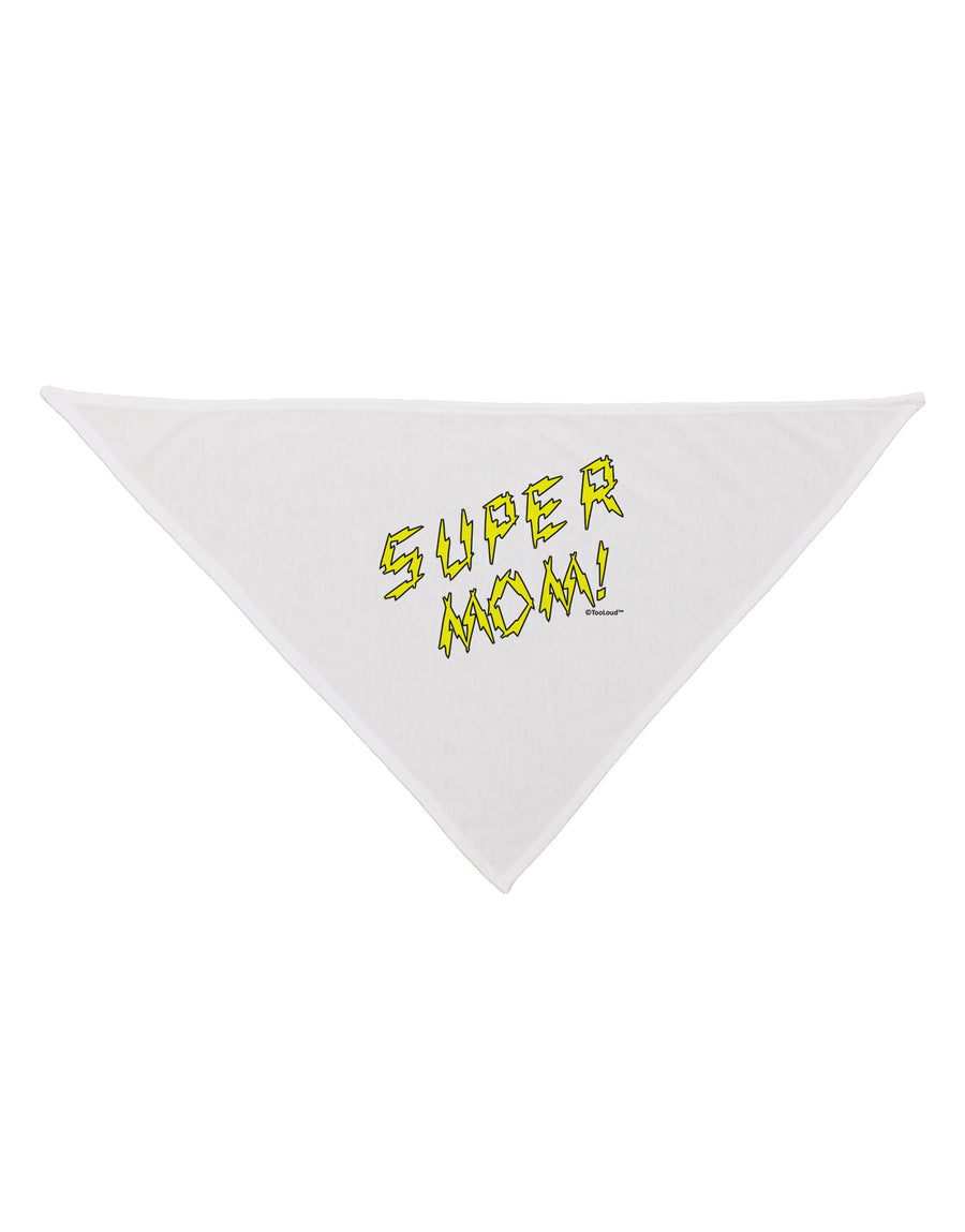 Super Mom - Lightening Bolt Design Dog Bandana 26 by TooLoud-Dog Bandana-TooLoud-White-One-Size-Fits-Most-Davson Sales