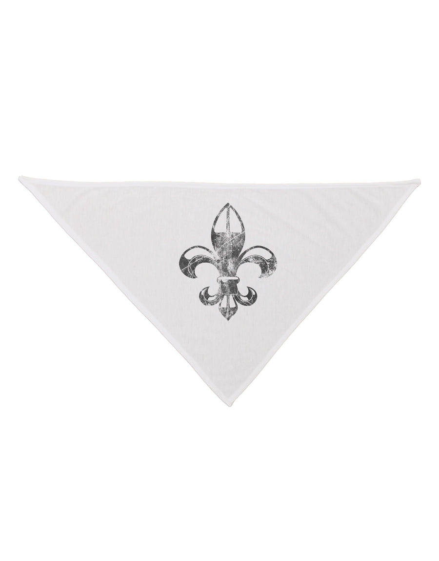 Distressed Fleur de Lis Dog Bandana 26-Dog Bandana-TooLoud-White-One-Size-Fits-Most-Davson Sales