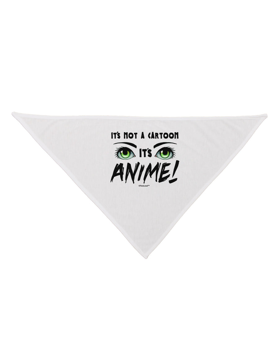 Not A Cartoon Eyes Green Dog Bandana 26-Dog Bandana-TooLoud-White-One-Size-Fits-Most-Davson Sales