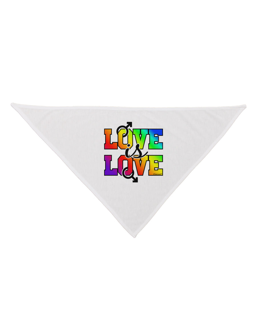 Love Is Love Gay Pride Dog Bandana 26-Dog Bandana-TooLoud-White-One-Size-Fits-Most-Davson Sales