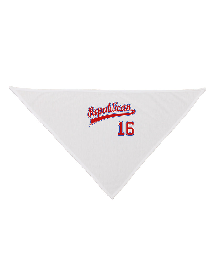 Republican Jersey 16 Dog Bandana 26"-Dog Bandana-TooLoud-White-One-Size-Fits-Most-Davson Sales