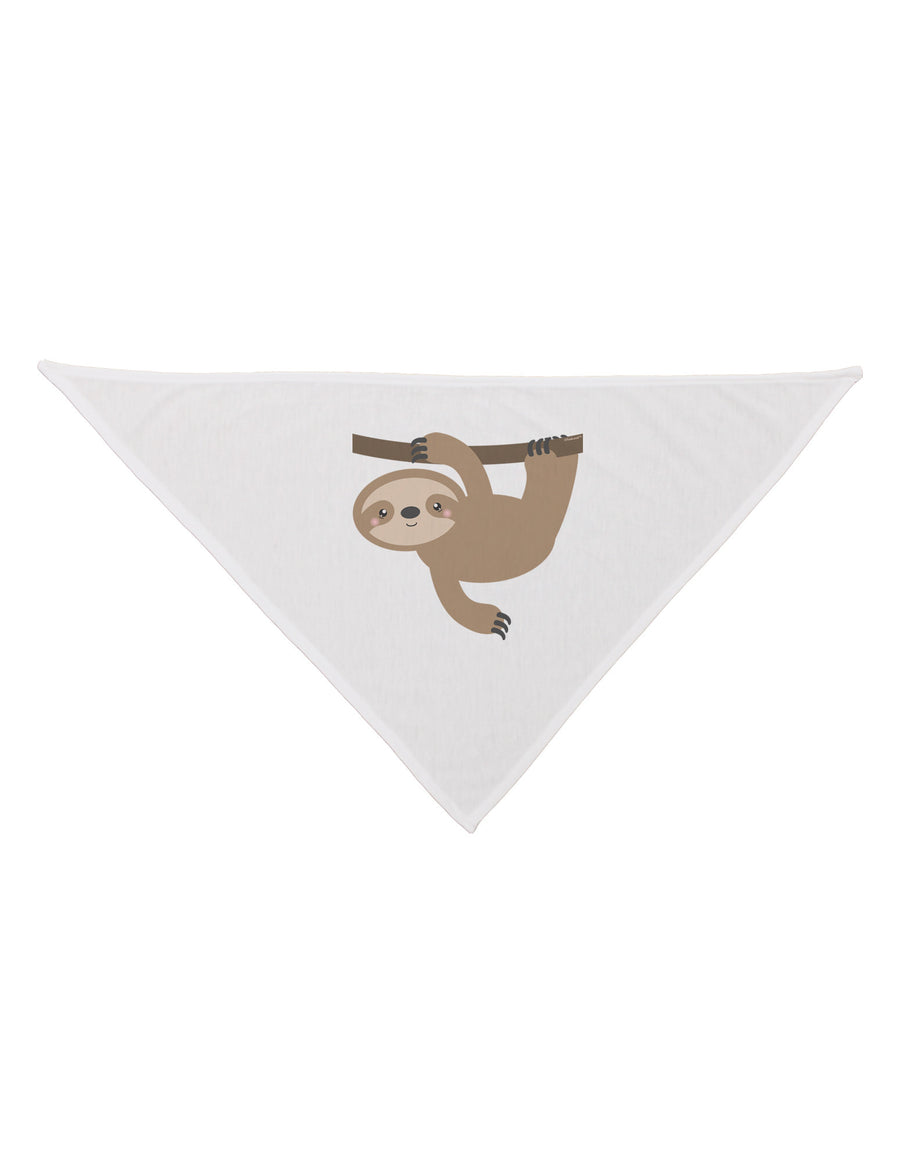 Cute Hanging Sloth Dog Bandana 26-Dog Bandana-TooLoud-White-One-Size-Fits-Most-Davson Sales