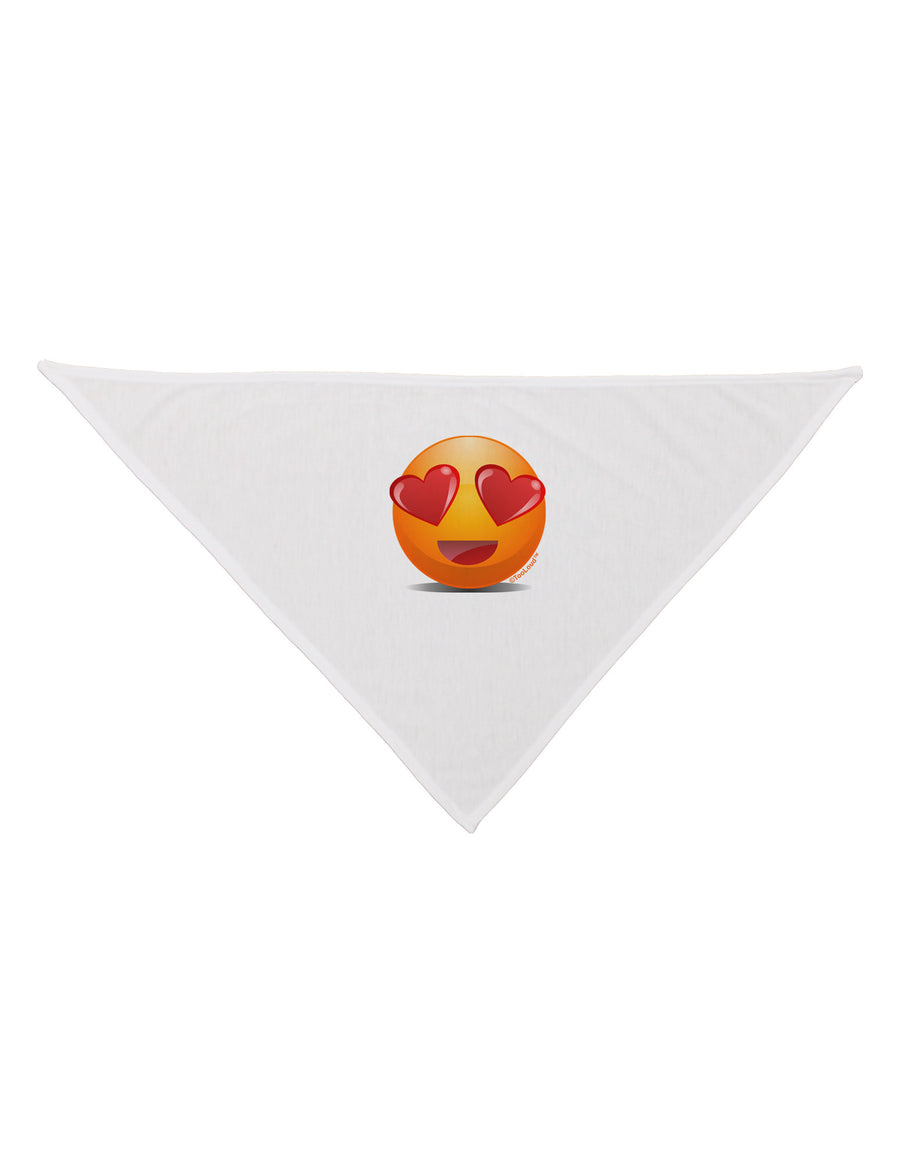 Heart Eye Emoji Dog Bandana 26-Dog Bandana-TooLoud-White-One-Size-Fits-Most-Davson Sales