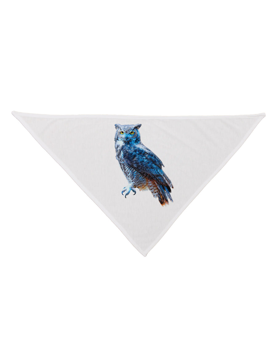 Colorful Great Horned Owl Dog Bandana 26-Dog Bandana-TooLoud-White-One-Size-Fits-Most-Davson Sales